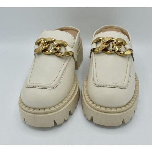 Free People Womens Size EU 41 US 11 Lyra Link Bone Leather Slip On Mule Shoes - Picture 7 of 11